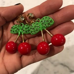 Betsy Johnson Cherry Earrings - Firm Price